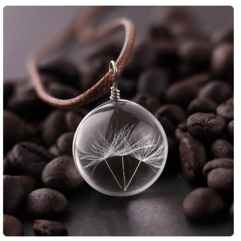 Dandelion Pendant Necklace